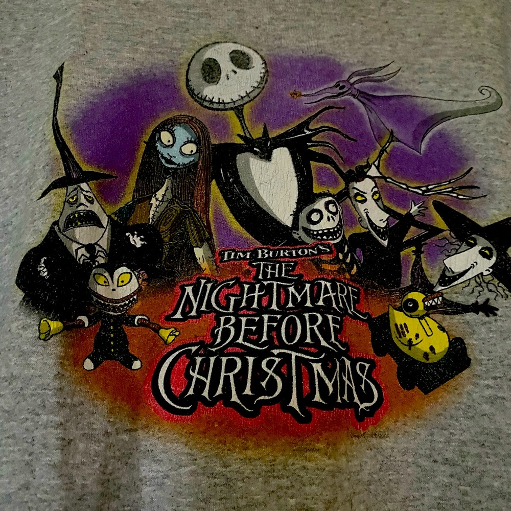 Nightmare before Christmas sweatshirt Disneyland size Large